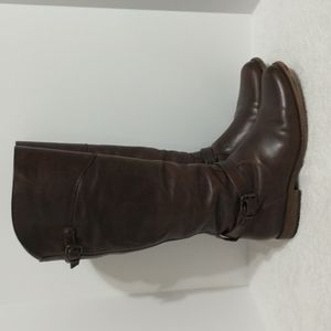 Frye Phillip Riding Knee High Leather Boots Cognac 3476844 Women's Size 10 B